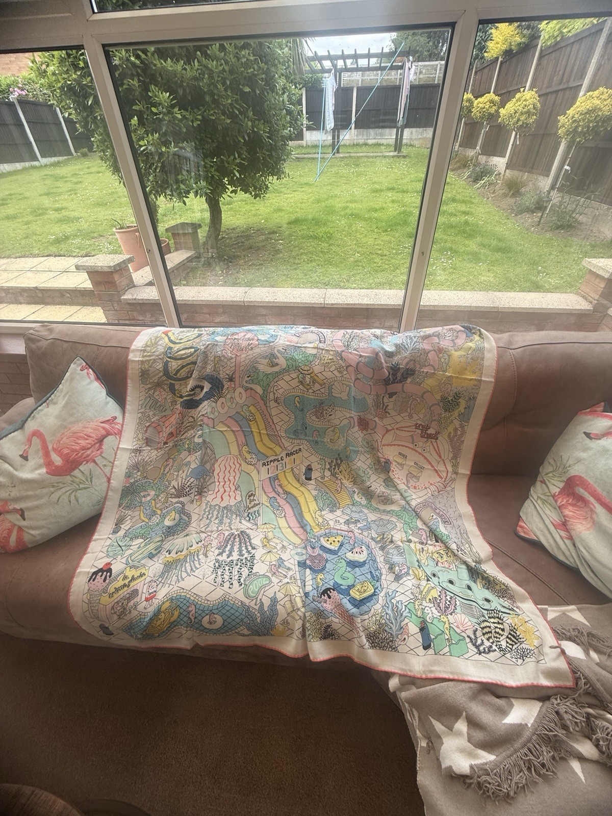 Hermes Shawl 140 Cashmere Silk Scarf