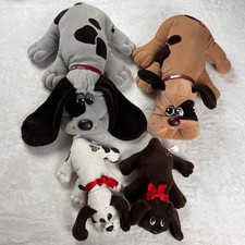 Pound Puppies Lot Tonka Vintage plush Dog mini large gray brown 1985
