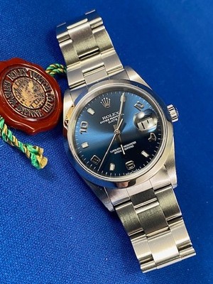 ROLEX DATE MODEL 15200, MINT CONDITION, SERVICED, WARRANTY, HOLOGRAM STICKER,