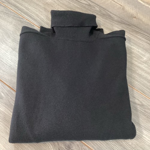 Balenciaga Turtleneck Sweater Size 40 100% Cashmere Italy Luxury Designer Black - Picture 17 of 21