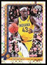 Pascal Siakam 2025-26 Topps Chrome #1 Indiana Pacers X-Fractor