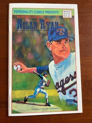 PERSONALITY COMICS PRESENTS BEST PITCHERS # 1 NM NOLAN RYAN W/ TRADING CARDS