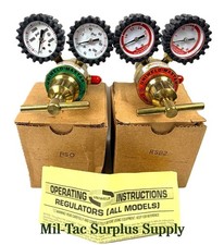 UNIWELD REGULATOR SET RSO OXYGEN AND RSB2 ACETYLENE GAUGES