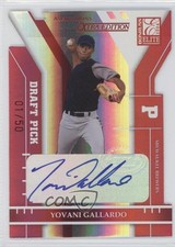 2004 Donruss Elite Extra Edition 1/50 Yovani Gallardo #220 Auto d3k