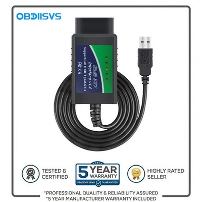 OBD2 Diagnostic Scanner ELM327 V1.4 USB ELM 327 with PIC18F25K80 Chip