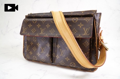 [VERY GOOD] LOUIS VUITTON Monogram Viva Cite GM Shoulder Bag M51163 Brown Auth