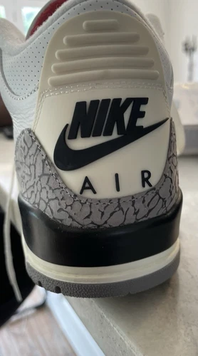 Jordan 3 Retro Mid White Cement Reimagined 10.5 worn twice new Comes With Box