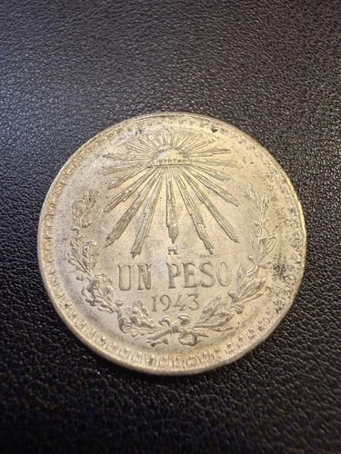 Photo of a 1943 Mexico Un Peso Silver from an eBay listing that sold on Jul 22, 2026