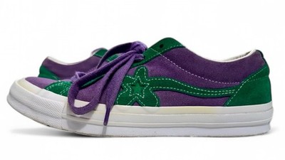 Converse Golf Le Fleur X OneStar Ox Purple Heart Jolly Green Shoes Men Size 7