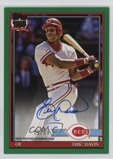 2026 Series 1 1991 Topps Baseball Green 15/99 Eric Davis #91A-DAV Auto 0wl1