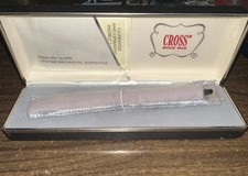 CROSS Ballpoint Pen Sterling Silver Body NICE Engraved With Name