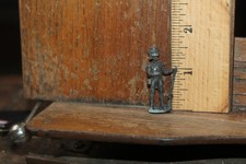 Vintage Metal Toy Soldier Napoleonic French Foot Soldier