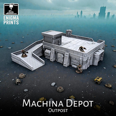 Machina Depot - 28mm 3D gedruckt Sci-Fi Tabletop Wargaming Gelände Landschaft