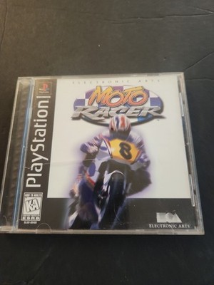 Moto Racer PlayStation 1 PS1 Complete in Box Front Case Cracked 