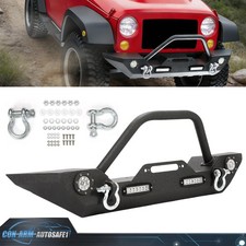 Off-road Front Bumper Assembly For Jeep Wrangler 2007-2024 18 Jk Jlgladiator