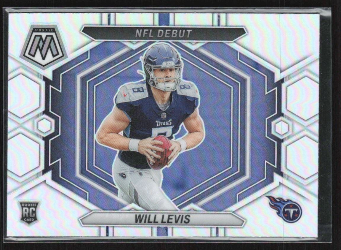Will Levis 2023 Panini Mosaic Silver Prizm RC #ND-4 Tennessee Titans