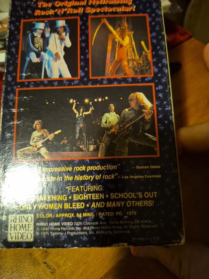 Alice Cooper - Welcome to My Nightmare (VHS, 1989) - Image 2 of 3