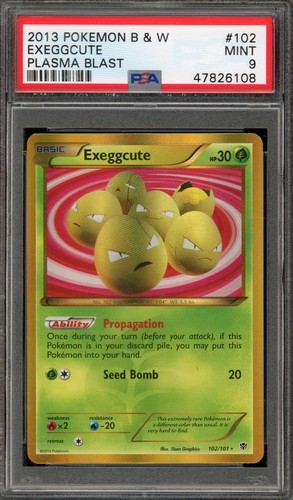 Exeggcute graded PSA 9 for sale on eBay