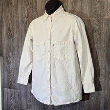 Levi's Men's S/P/CH White 100 Cotton Long Sleeve Button-up Shirt