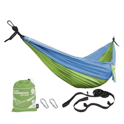 Bliss Hammocks Hammock in a Bag w/ Carabiner Hooks & Tree Straps, Mermaid