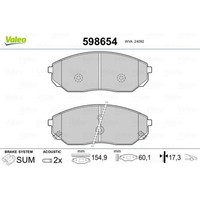Valeo BremsbeläGe Bremsbelegsatz Vorne System Sumitomo FüR KIA Sorento