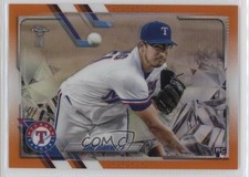 2021 Topps Chrome Ben Baller Edition Orange Refractor 15/25 Dane Dunning 0xh3