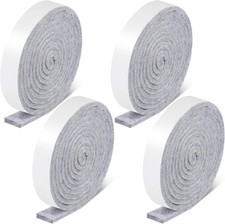 4 Rolls 1/2 x 240 Inch Felt Strips with Adhesive Backing Felt Tapes Rolls Fur