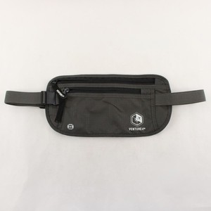 Venture 4th Solid Gray Travel Wallet Pouch Fanny Pack/Cross Body RFID Blocking