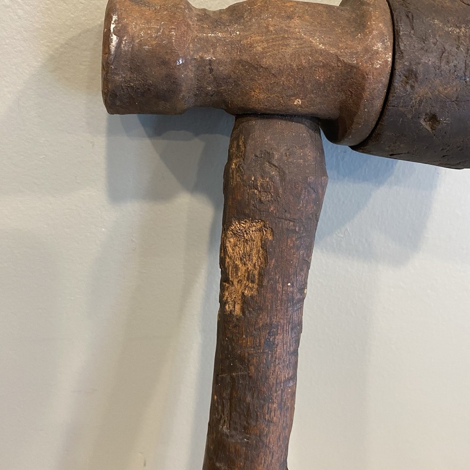 Vintage Rustic Hand Tool Mallet Flooring Hammer Farmhouse Decor Barn ...