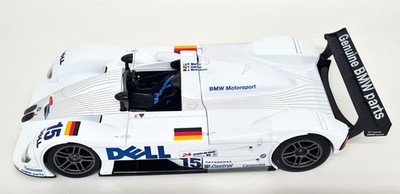 Miniature Kyosho 1/18 - BMW V12 LMR #15 Le Mans 1999 (Blanc, Zamac, Excellent État, 08532A)