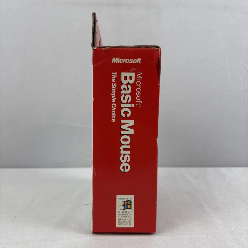 Vintage 2001 Kensiko Microsoft Basic Mouse A50-00039 1.0 Win (PS/2) NEW In Box  - Image 2 of 4