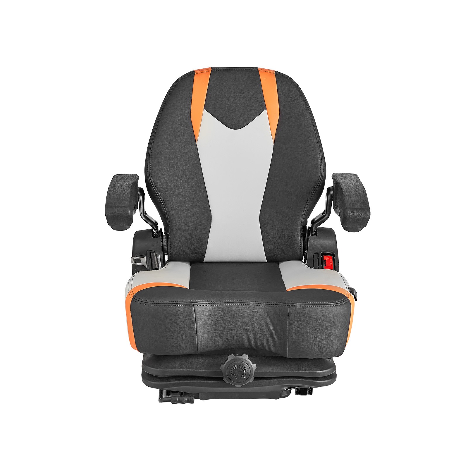 Uimoso Universal Forklift Seat Fold Down Tractor Suspension Seat Adjustable Back