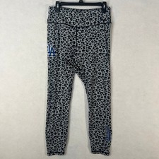 Leggings para mujer Pro Standard Los Angeles Dodgers estampado integral de leopardo grandes