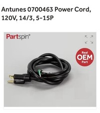  2 Bundle Of Antunes 0700463 Power Cord, 120V, 14/3, 5-15P Commercial Kitchen