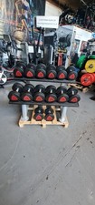 Ziva Dumbbells and  1x Rack 12kg TO 28kg Commercial Gym Equipment 