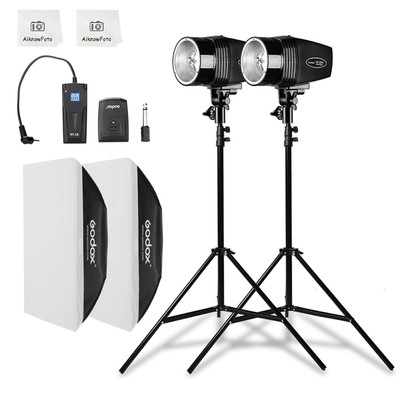 Professional Studio Strobe Lights Kit for Photography, Strobe Softbox Lightin...