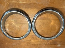 Studebaker Lark 1959-1964 Champ Trucks 2 Chrome Headlight Bezels 1331415 Right