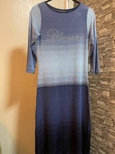 Vestido Mujer Blumarine Azul Marino Viscosa 36/S/44