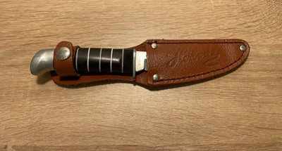 C.Jul. Herbertz Fischermesser/Jagdmesser Solingen Lederscheide Vintage  (11)