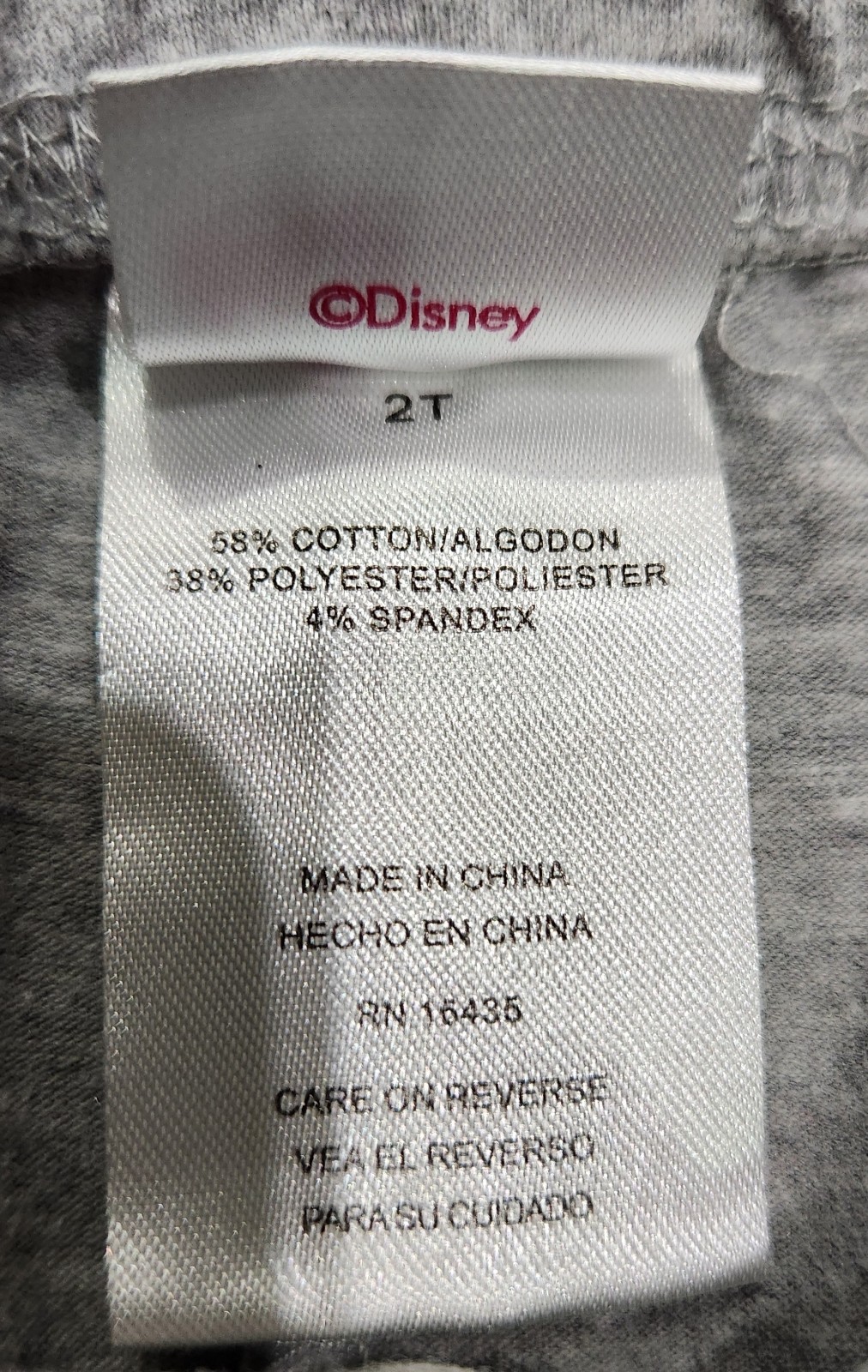 Disney Junior Minne & Mickey Mouse Silhouette Leggings Kids Toddler Size 2T