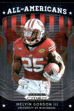 2019 Panini Prizm Draft All-Americans #81 Melvin Gordon Wisconsin football card