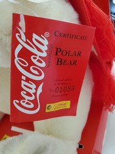 Steiff Ltd Edition Coca Cola Polar Bear 02759/10000 Genuine Mohair 1999
