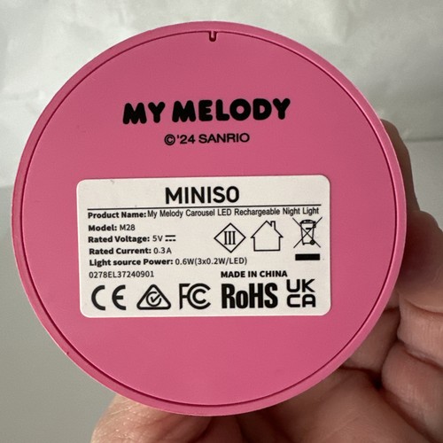 My Melody Luce Notturna Ricaricabile - NUOVO - Foto 7 di 13