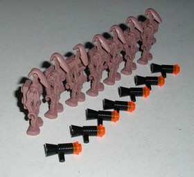 Lego Star Wars 4478 GEONOSIAN BATTLE DROID Sand Red Minifigure Lot of 7 *Minty*