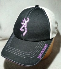 Browning Chelsie Black Purple Embroidery Hat Adjustable Hunting Baseball Cap  
