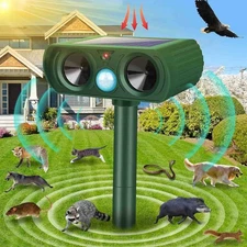 1-2 Pcs Solar-Powered Animal Repellent with Motion Sensor, Deer Repellent Device