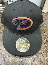 arizona diamondbacks black baseball cap NEW 7 1/4
