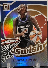 2026 Panini Donruss WNBA Saniya Rivers #3 Swish Holo Connecticut Sun SP