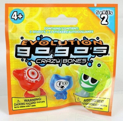 LOOKME 目玉商品セット　ナルスゲンシリーズ Gogo's Crazy Bones Evolution Series 2 w/3 Gogo's + 3 Stickers 323