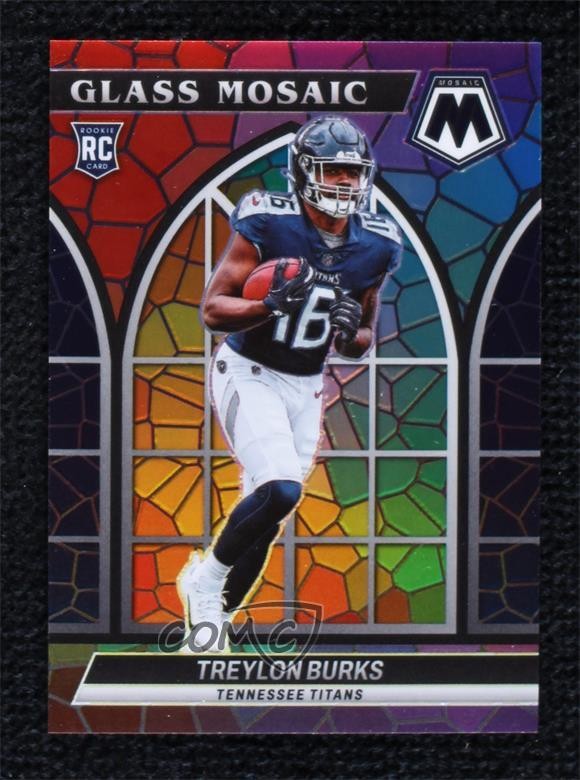 2022 Panini Mosaic Glass Mosaic Treylon Burks #GM-30 Rookie RC 1fb5